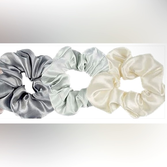 Accessories - NWOT Set of 3 Silk Scrunchies